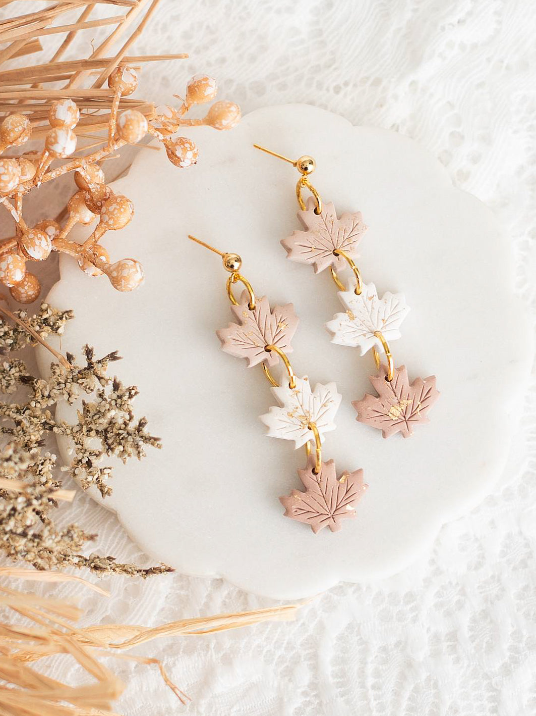 Maple Leaf Trio in Neutral