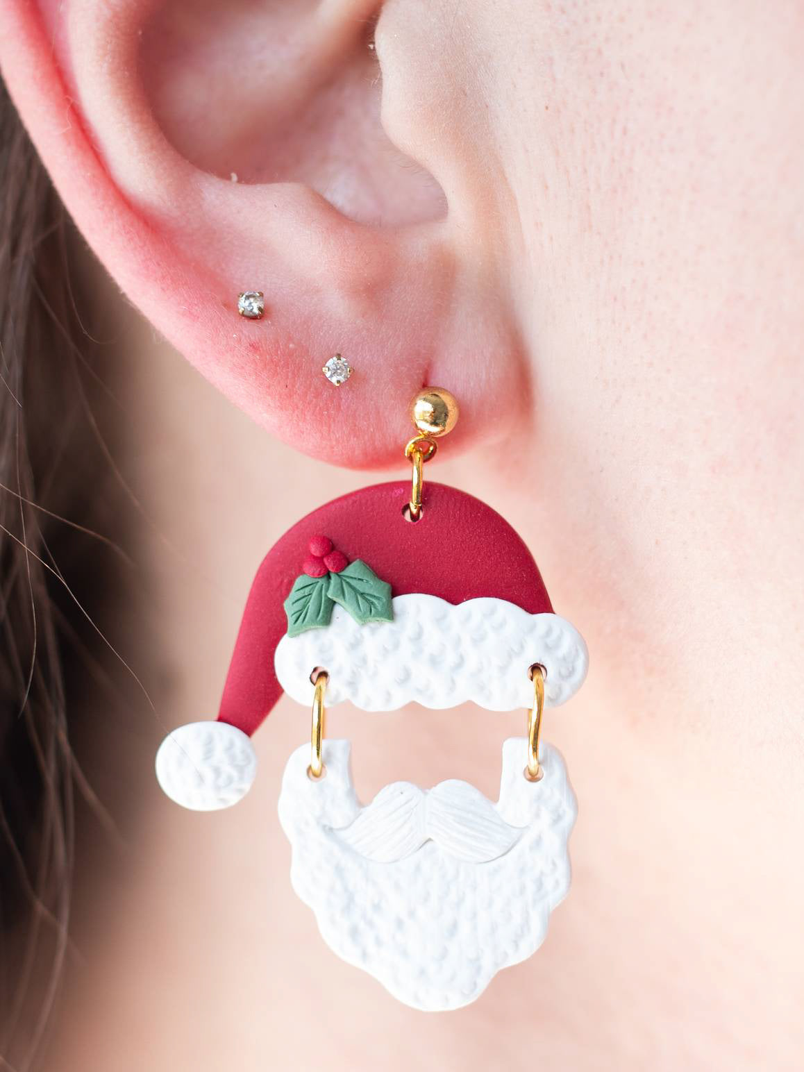 Santa Beard Set Dangles