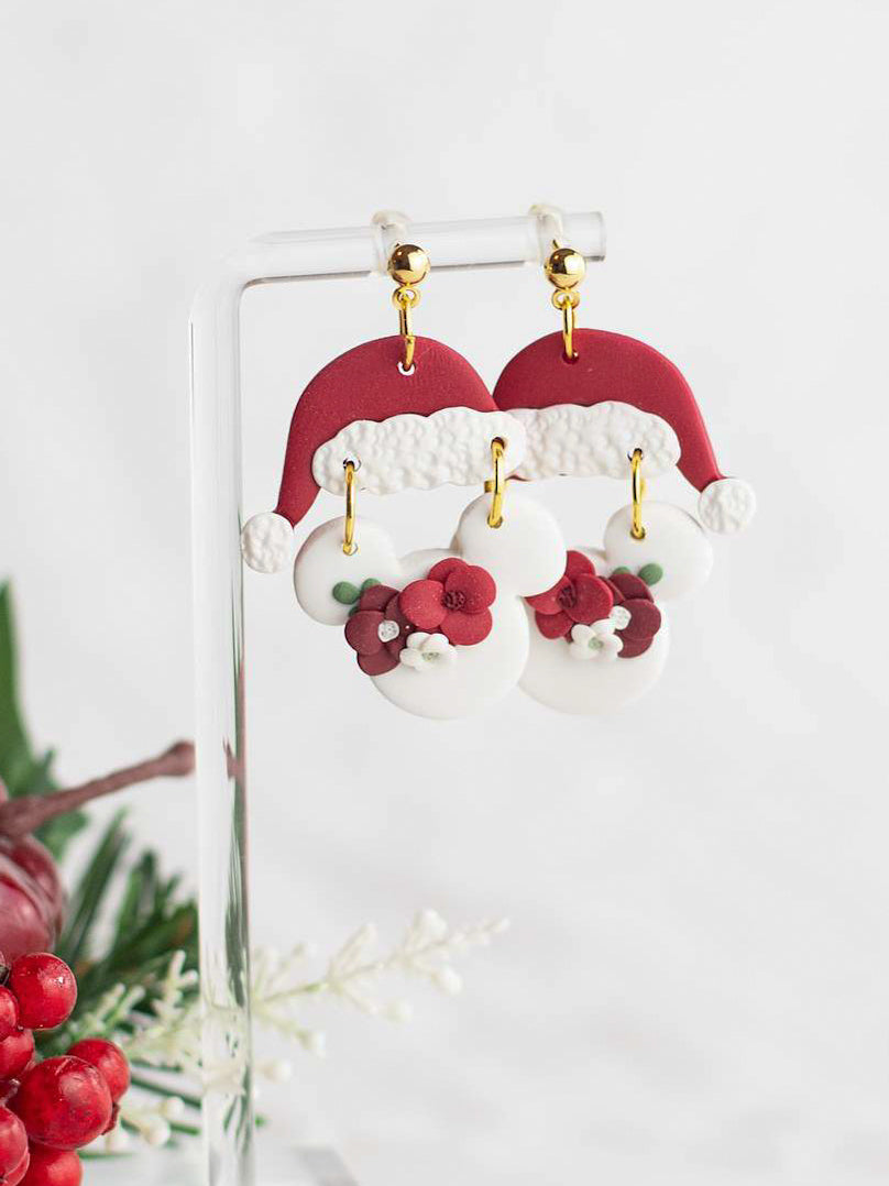 Santa Mouse Dangles