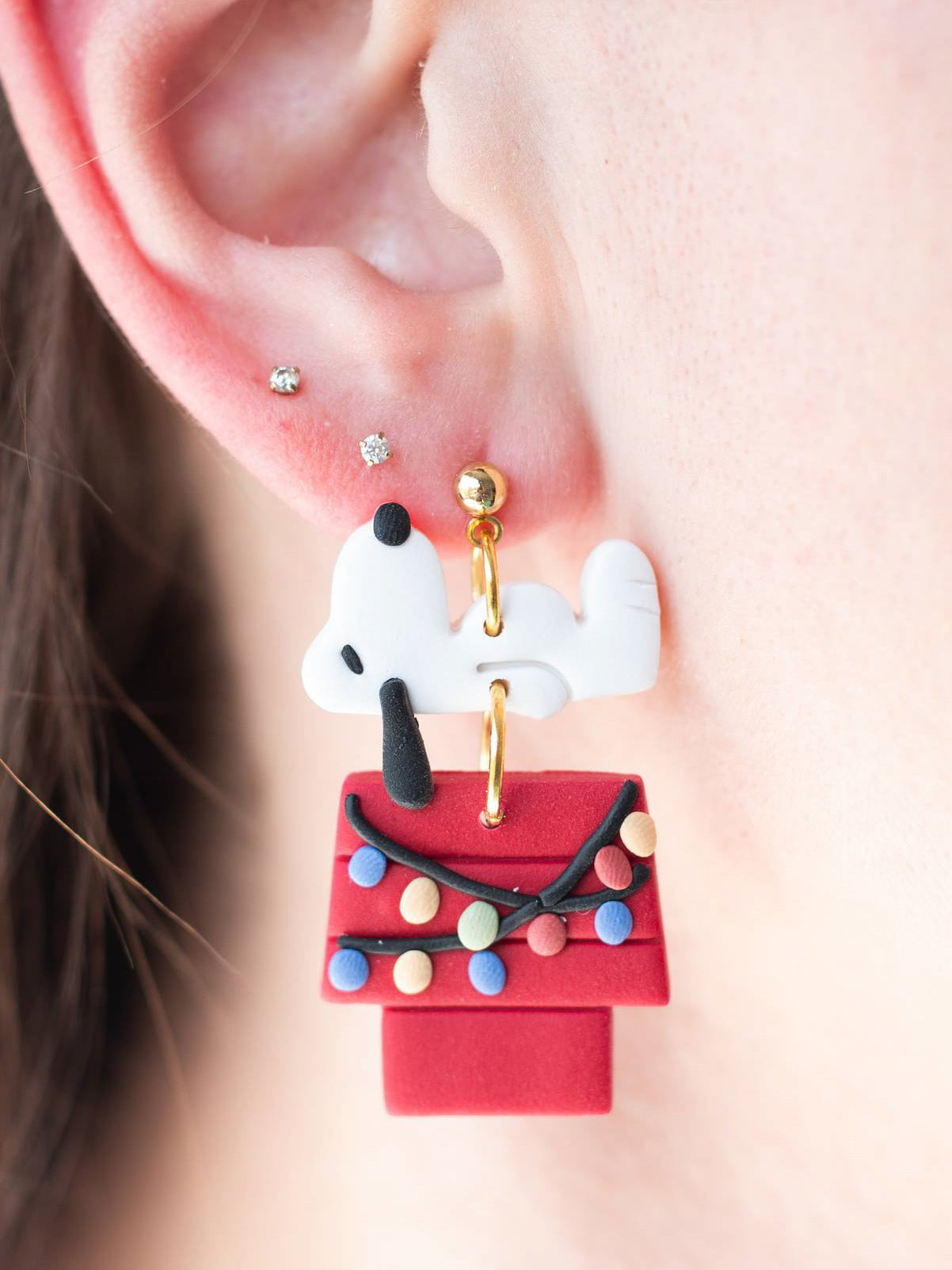 Holiday Snoopy Dangles