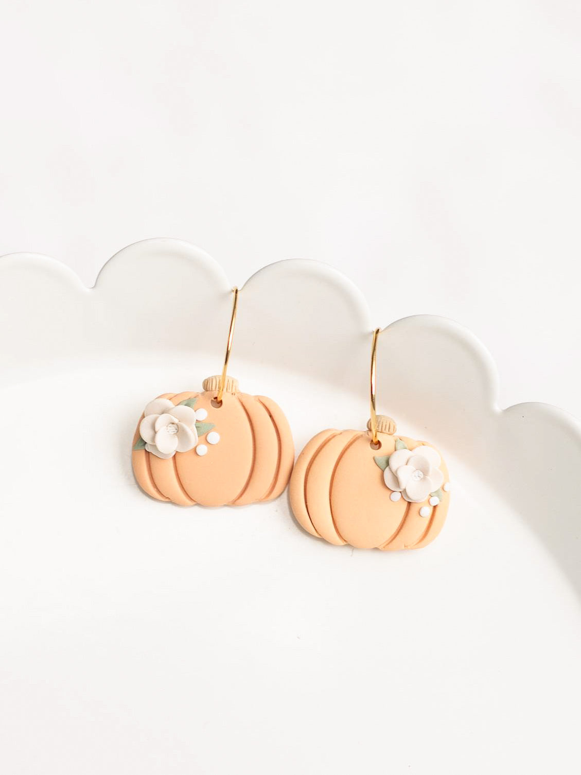 Pumpkin Floral Hoops