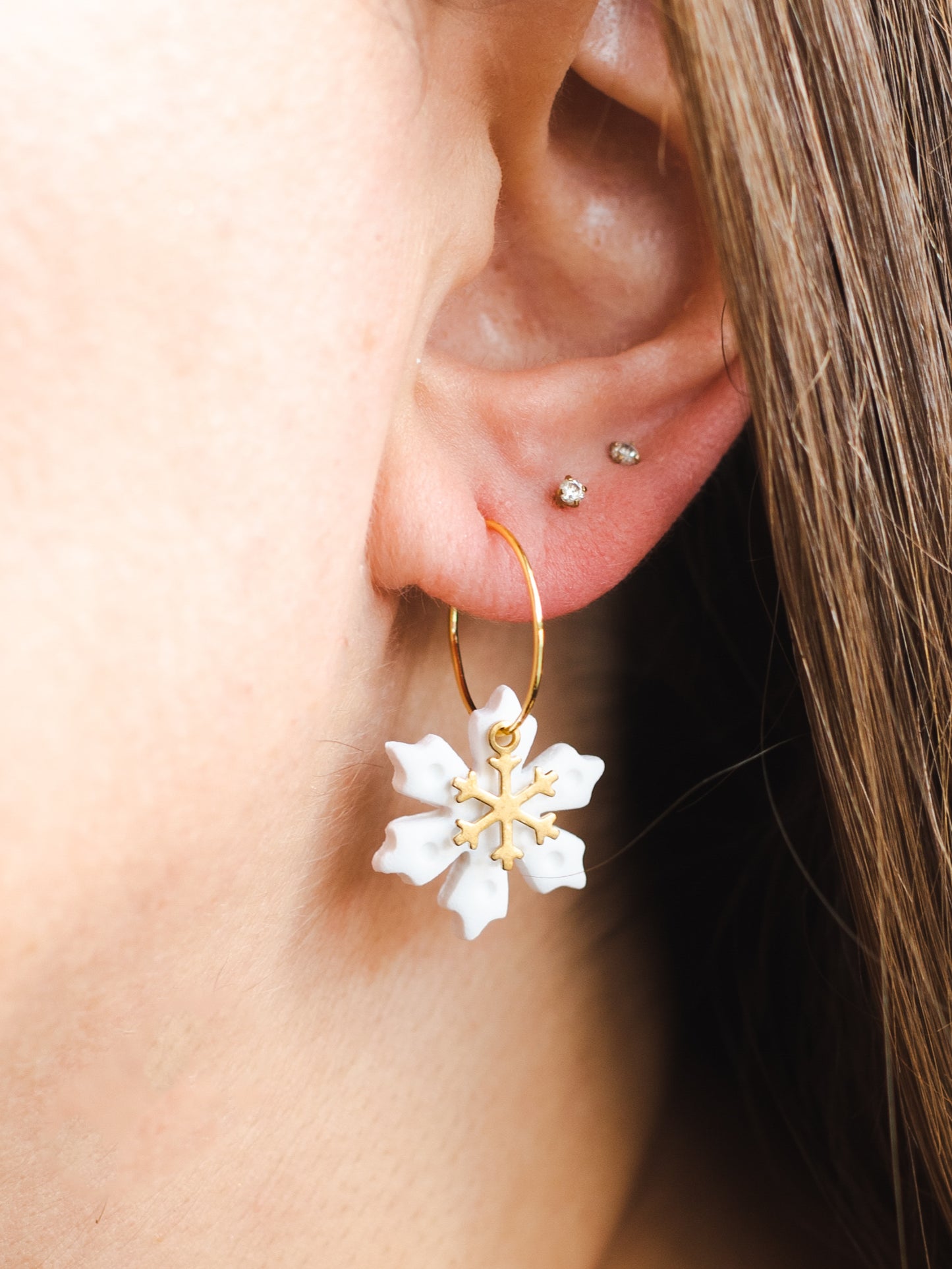 Elegant Snowflake Dangles