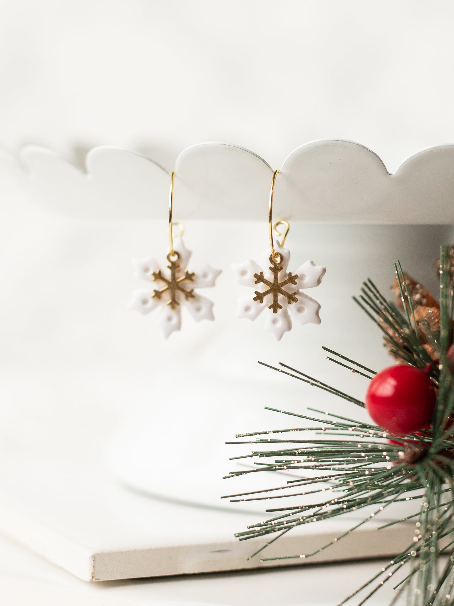 Elegant Snowflake Dangles