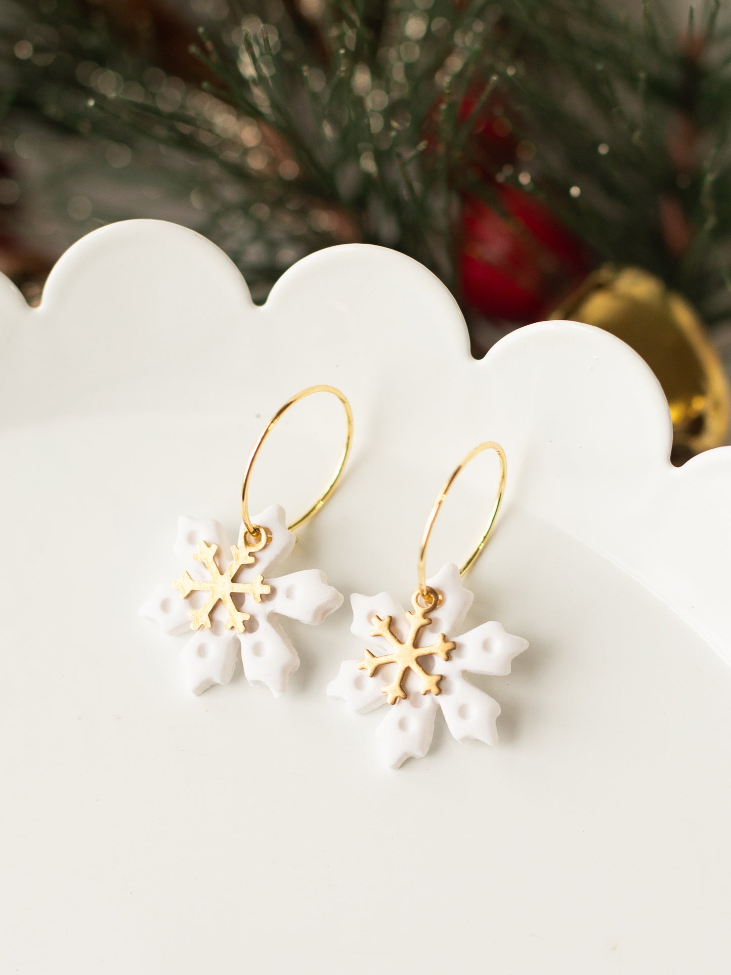 Elegant Snowflake Dangles