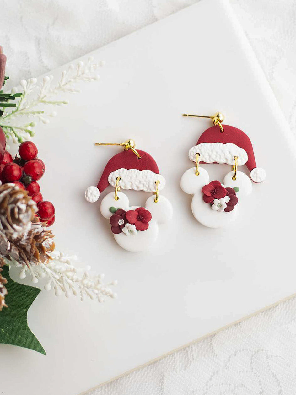Santa Mouse Dangles