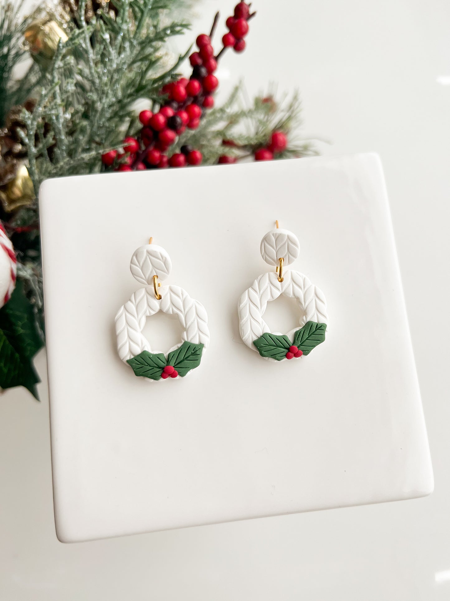 Sweater Holly Berry Wreaths