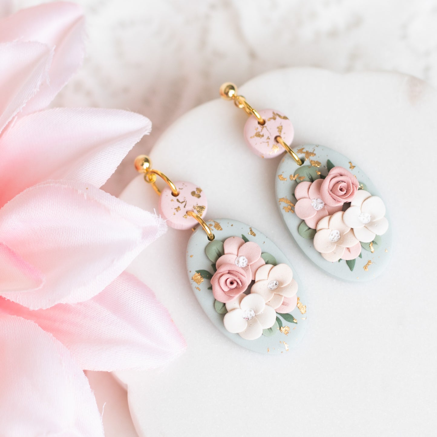Vintage Floral Dangles