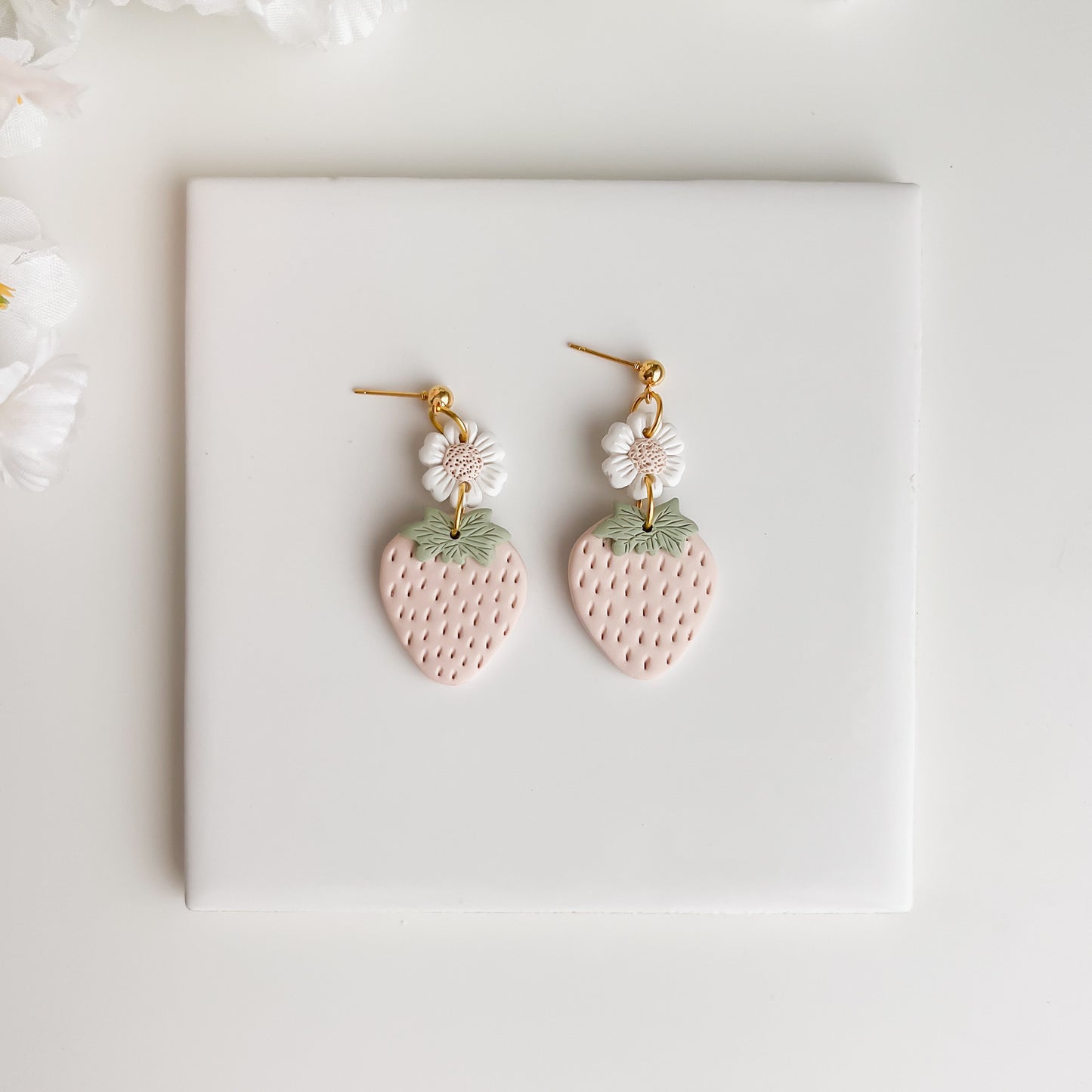 Muted Pink Strawberry Florals