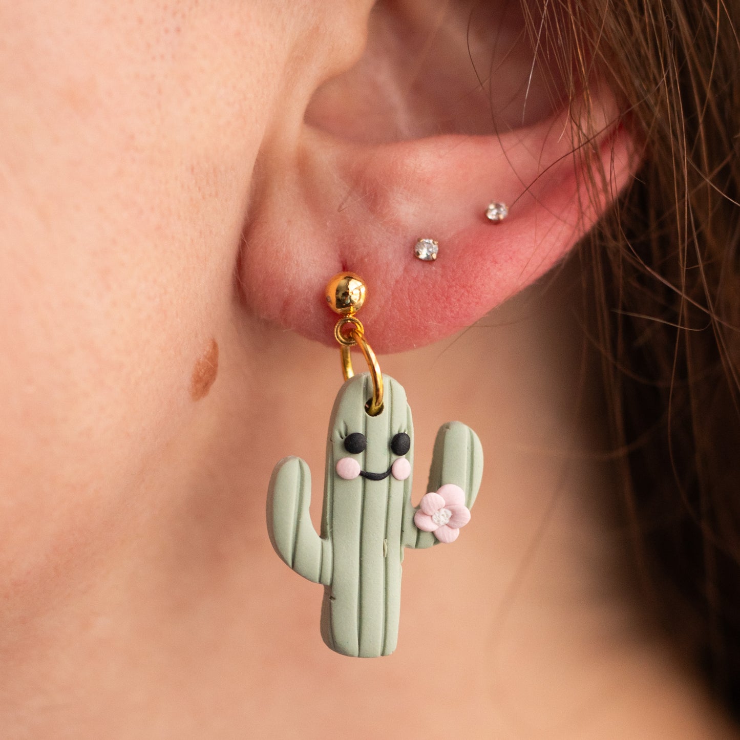 Happy Cactus Dangles