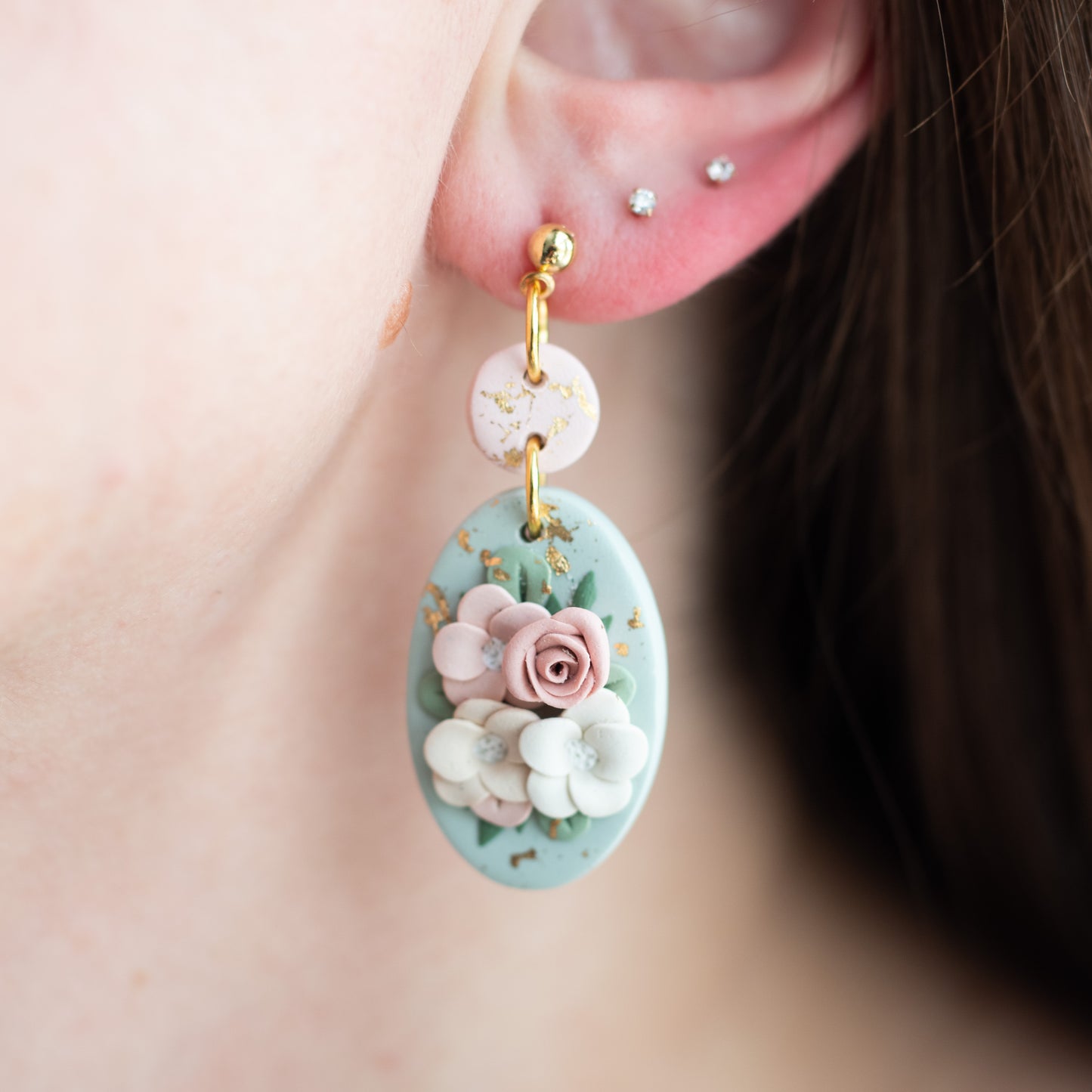 Vintage Floral Dangles