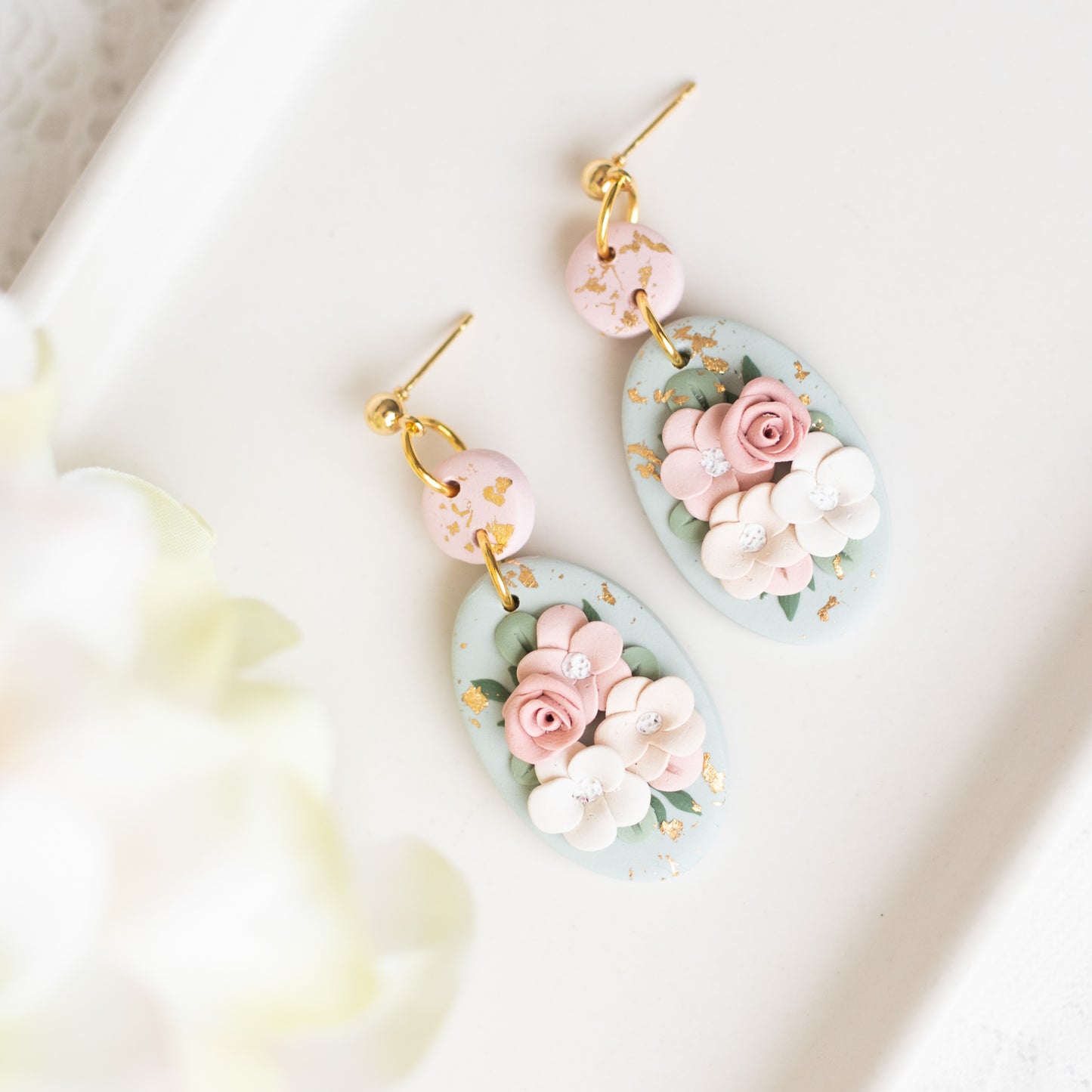 Vintage Floral Dangles