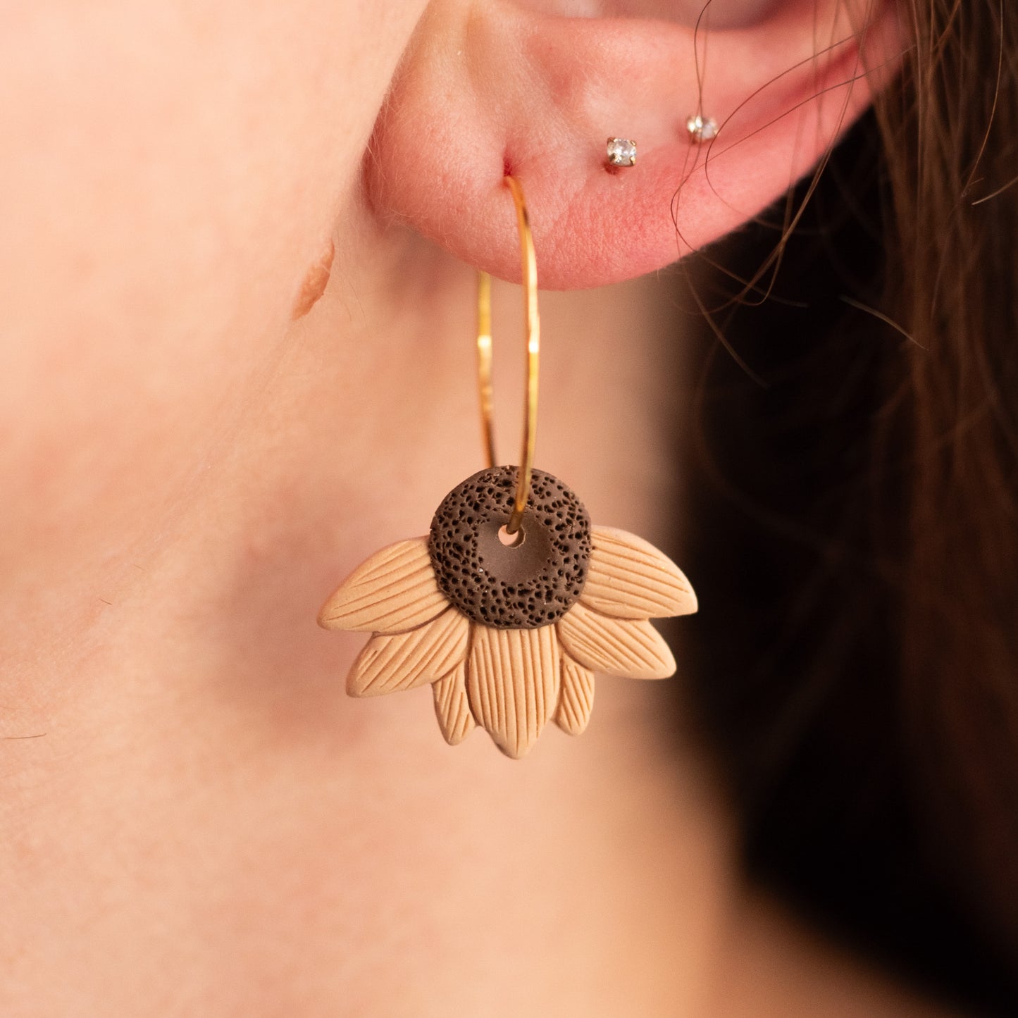 Half Sunflower Hoops