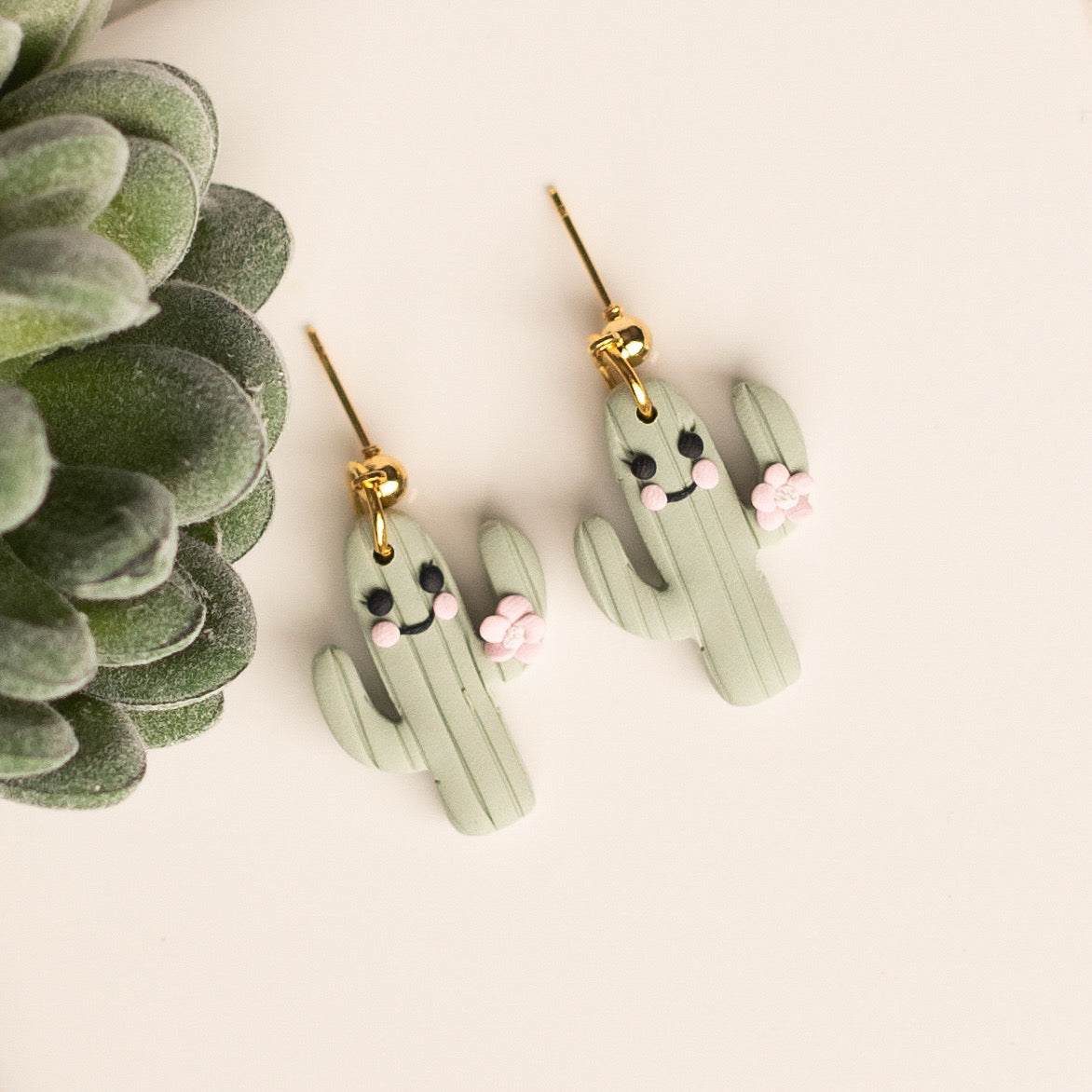 Happy Cactus Dangles