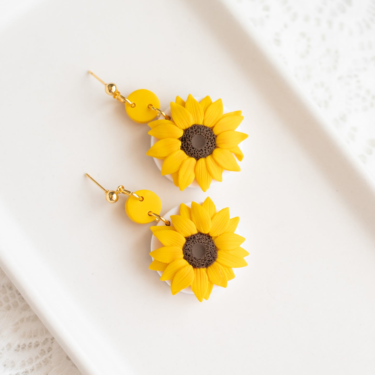 Vibrant Sunflower Dangles