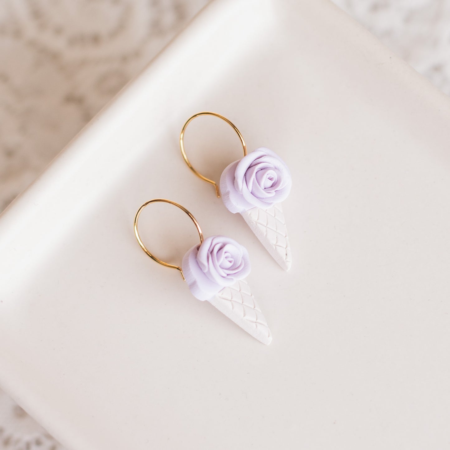 Lavender Ice Cream Hoops