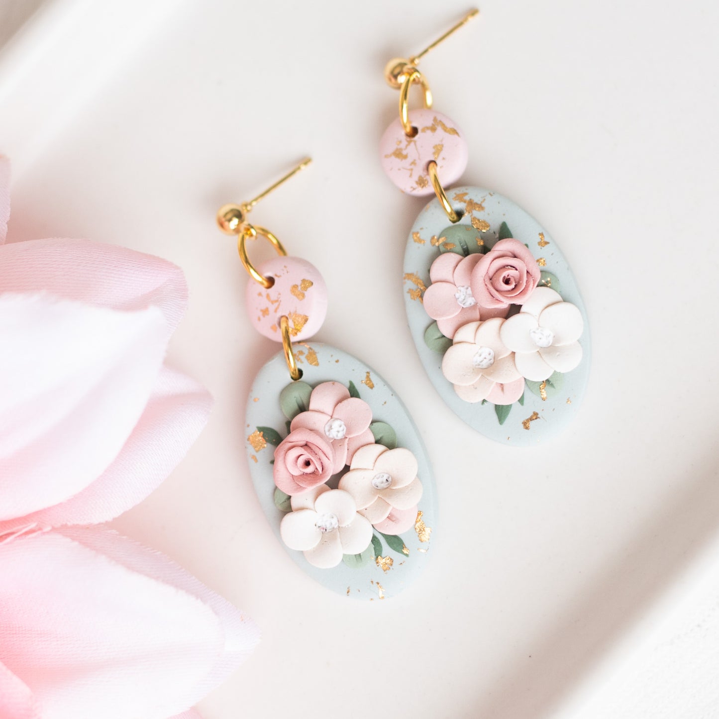 Vintage Floral Dangles