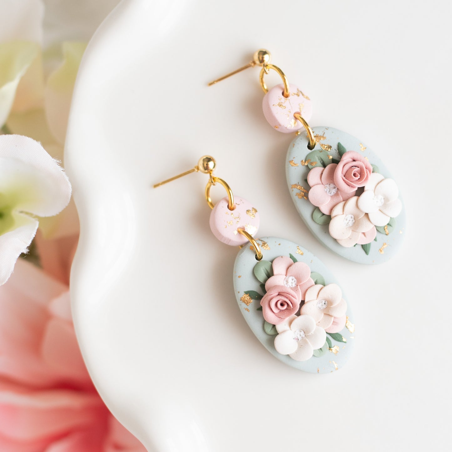 Vintage Floral Dangles