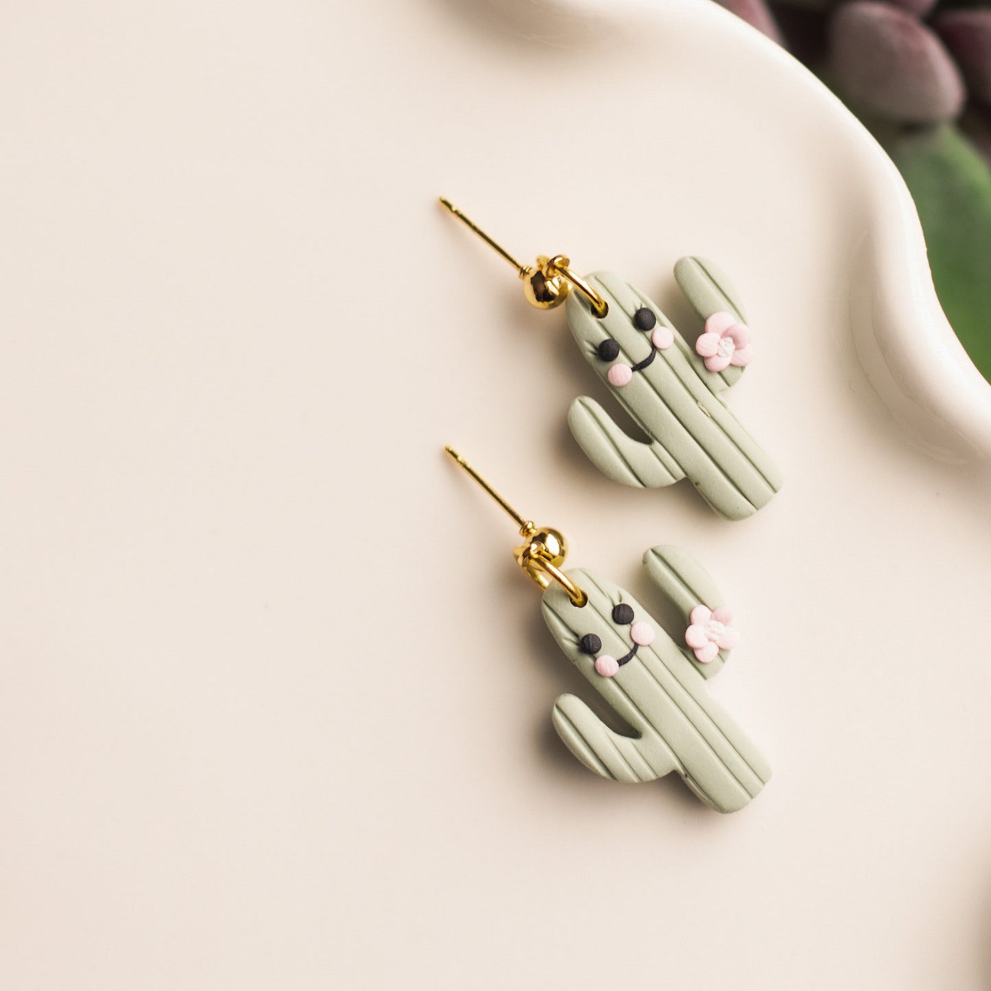 Happy Cactus Dangles