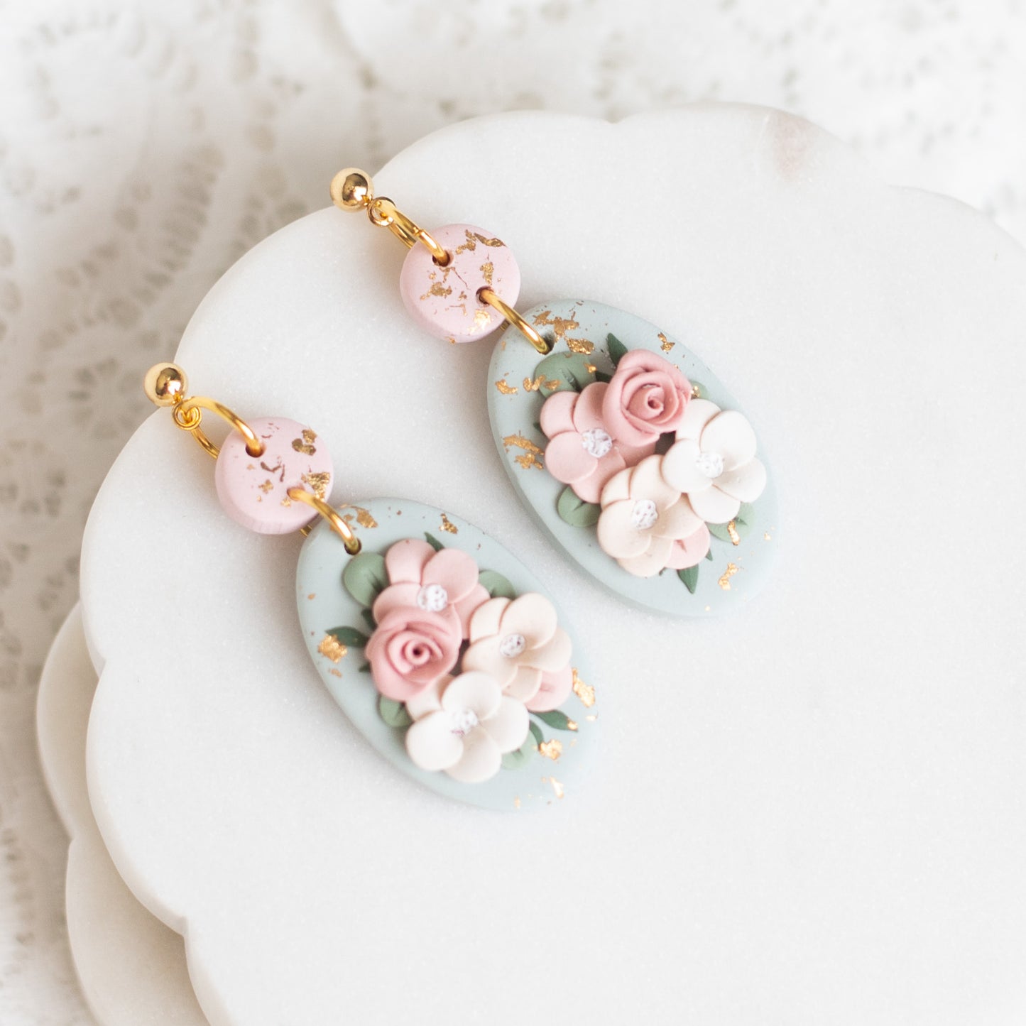 Vintage Floral Dangles