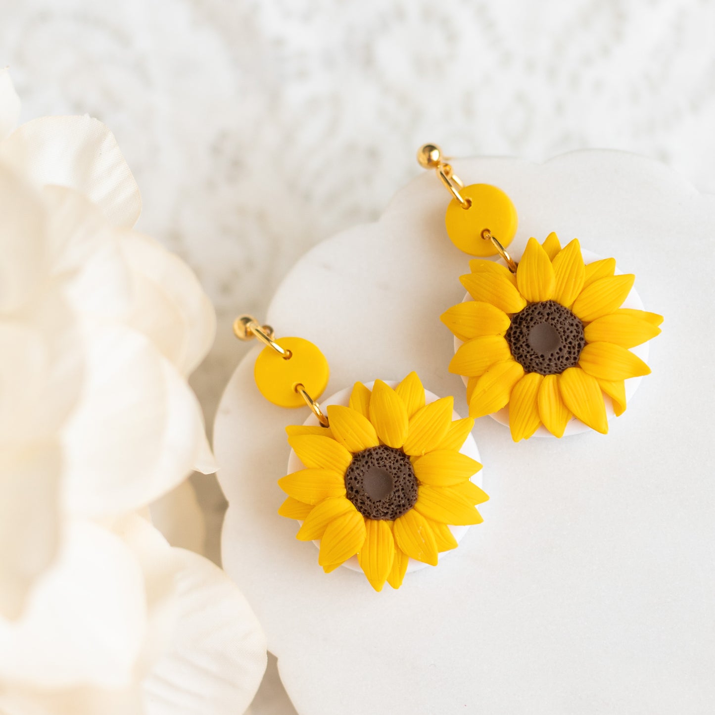 Vibrant Sunflower Dangles