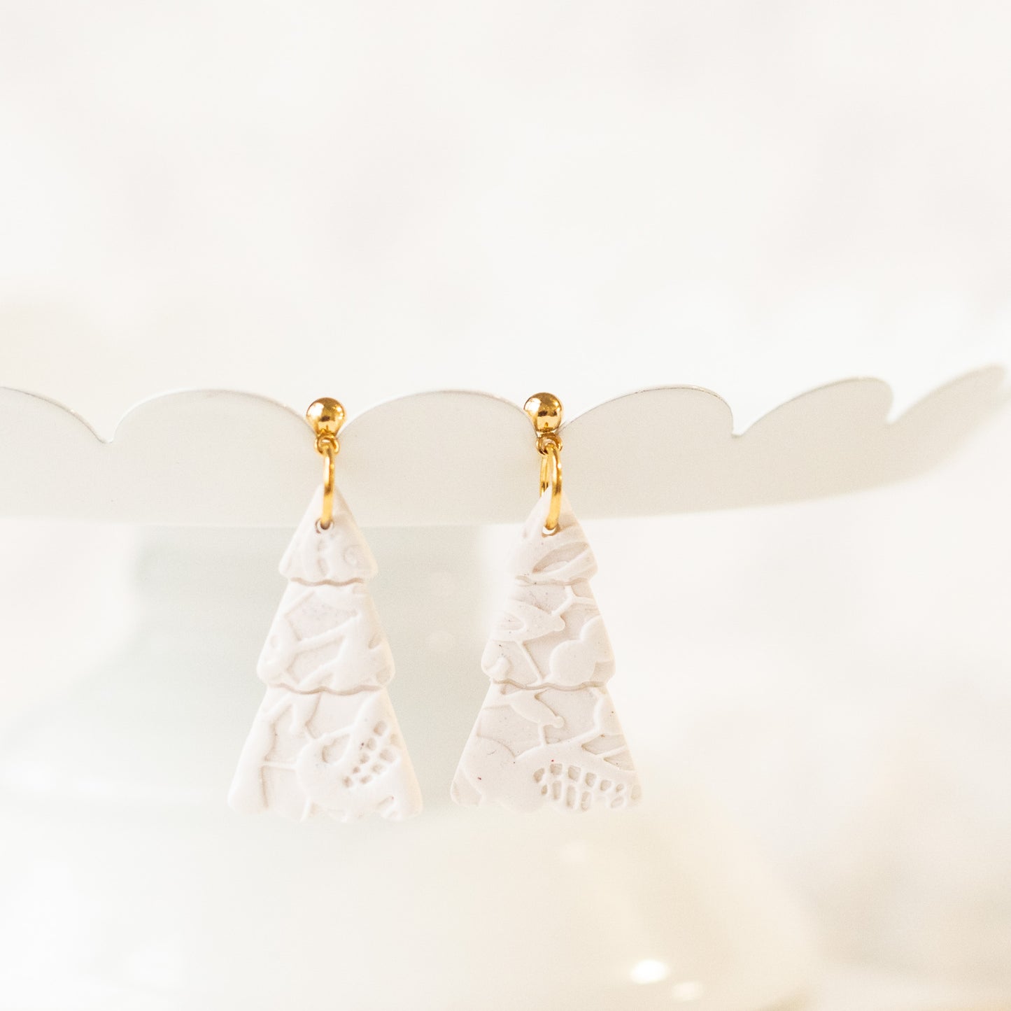 Shimmery White Christmas Trees