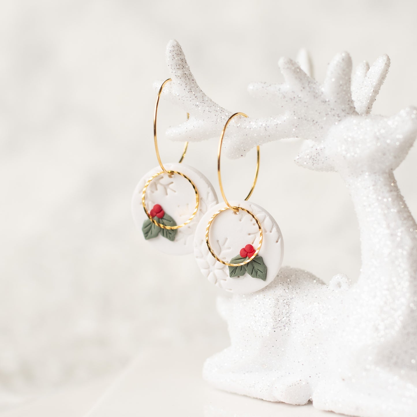Holly Berry Hoops