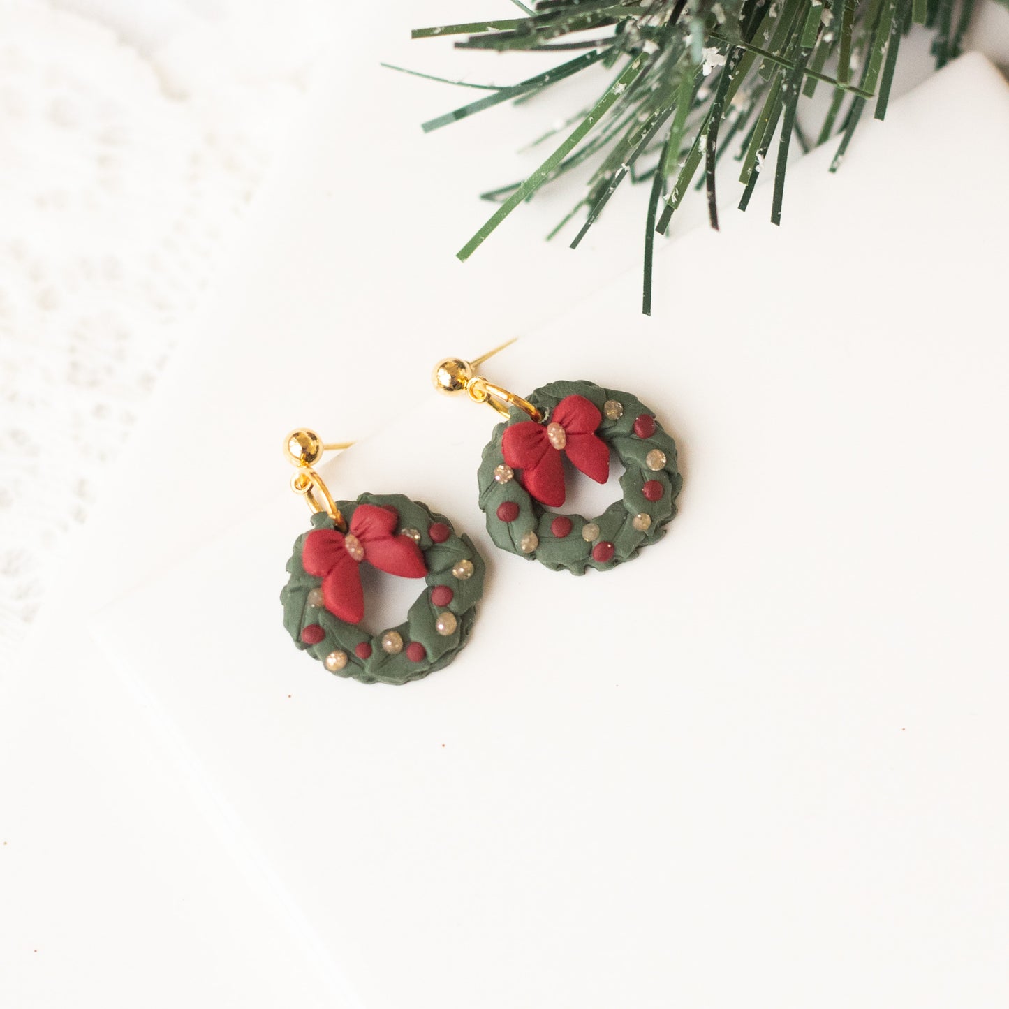 Christmas Wreath Dangles