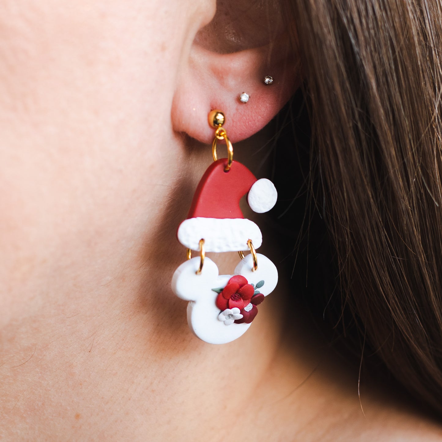 Santa Mouse Florals