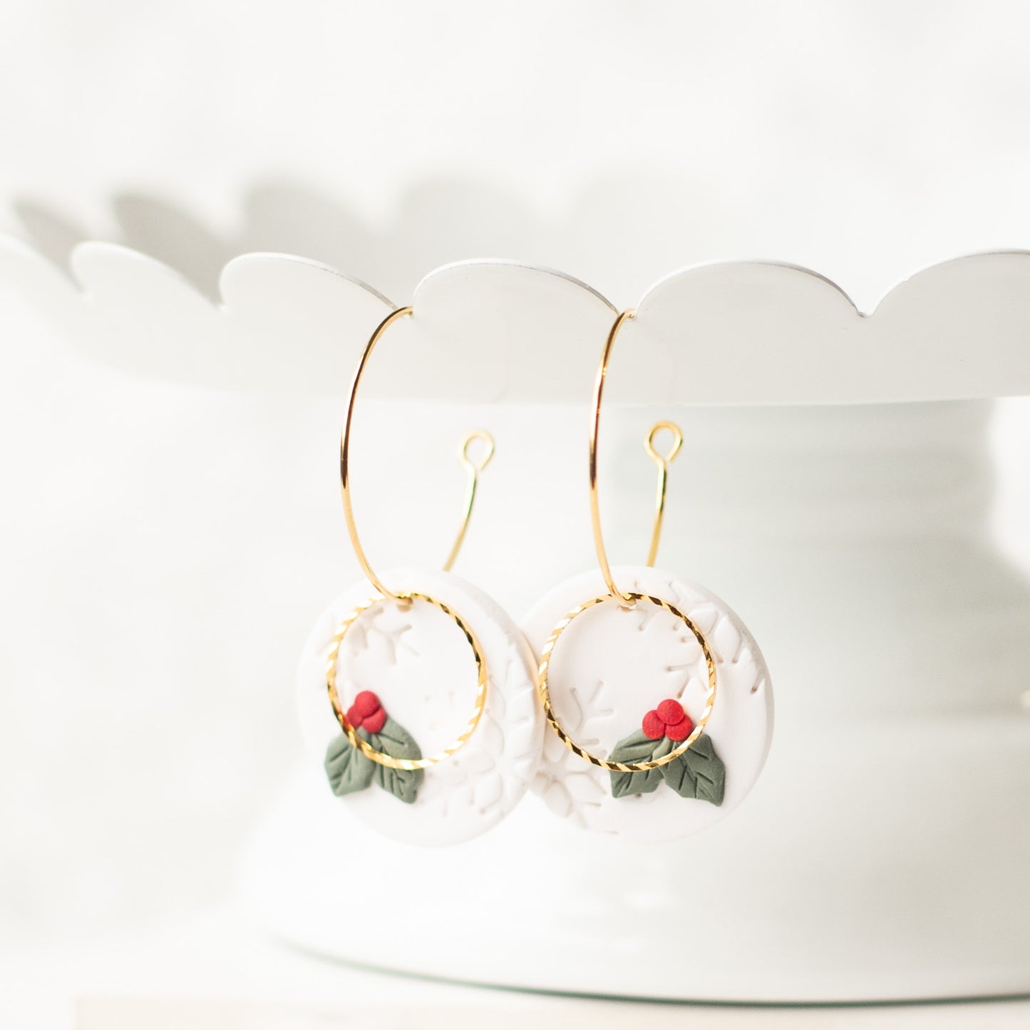 Holly Berry Hoops