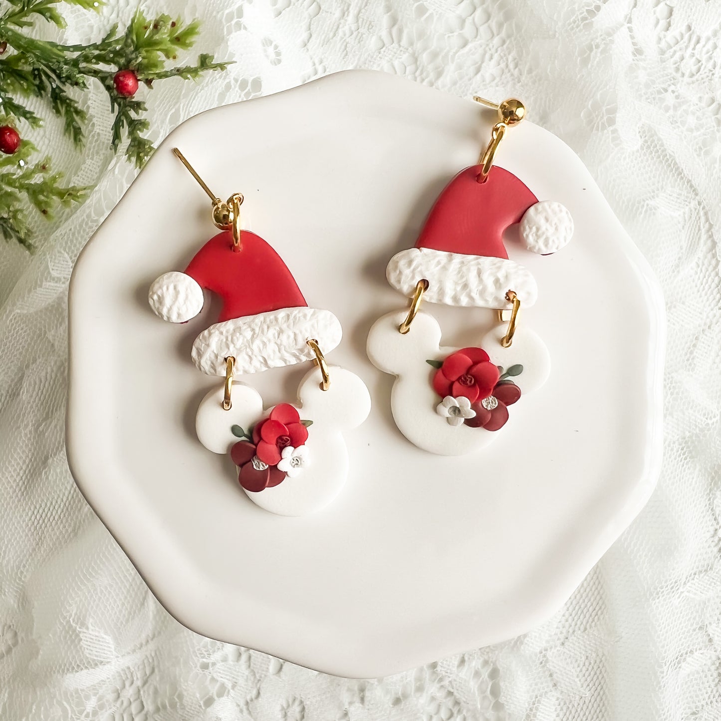 Santa Mouse Florals