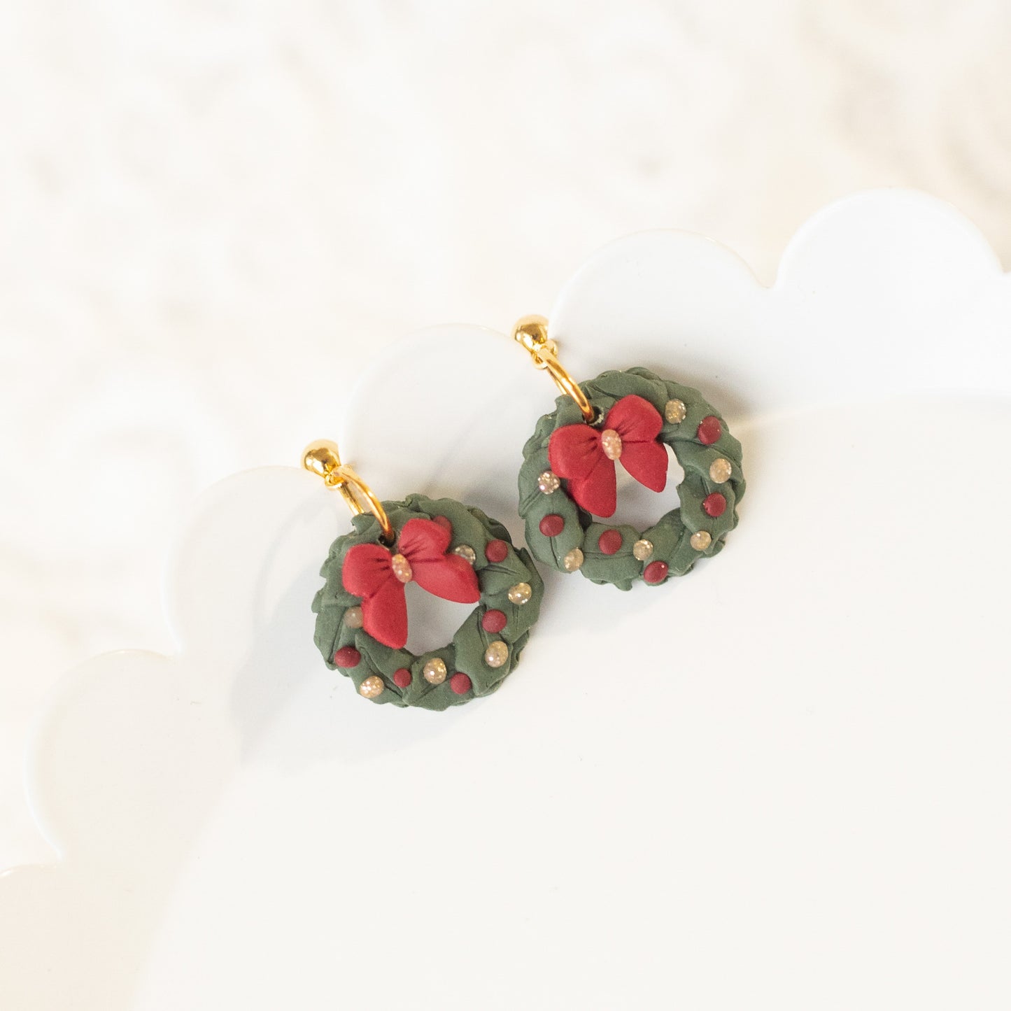 Christmas Wreath Dangles