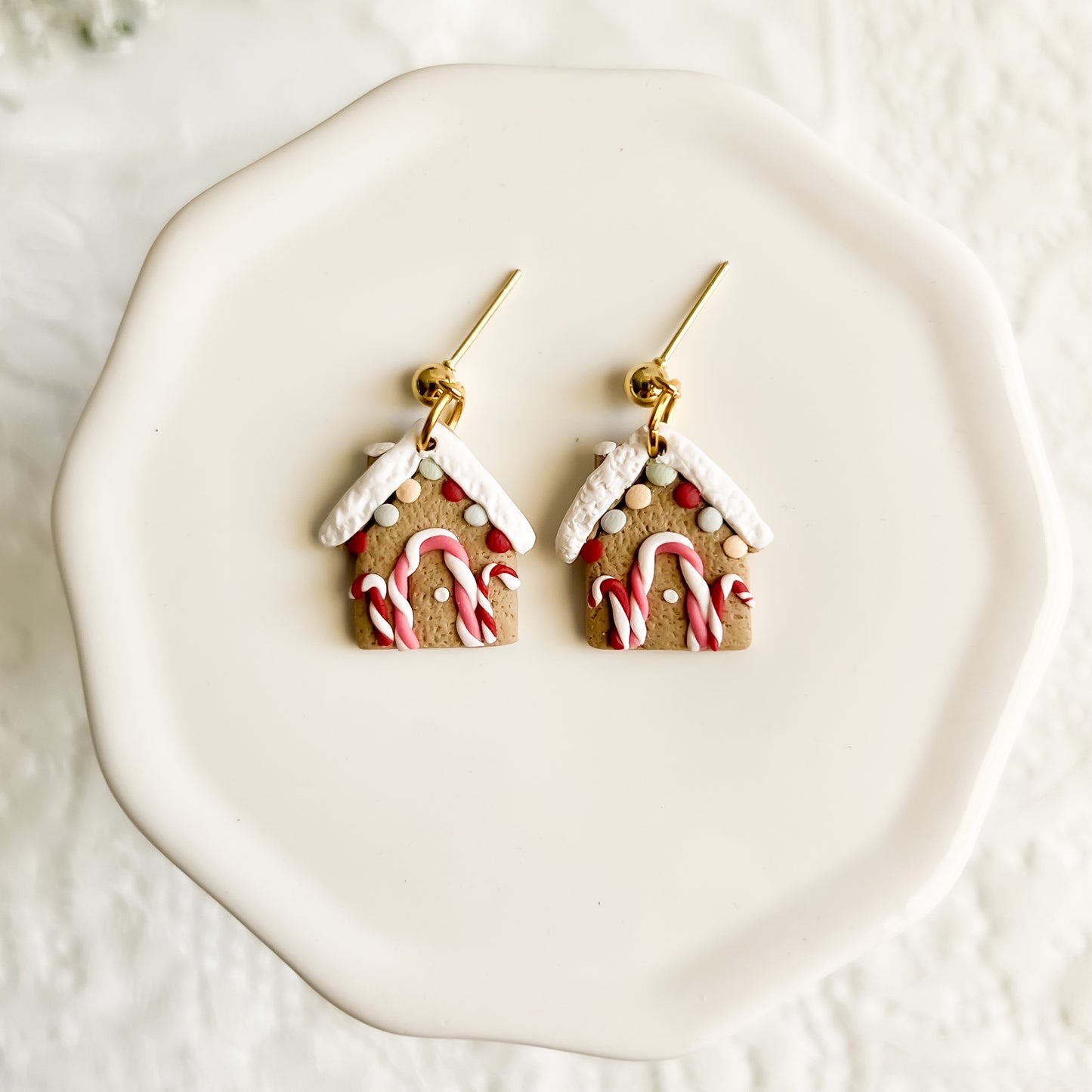 Mini Gingerbread House Dangles