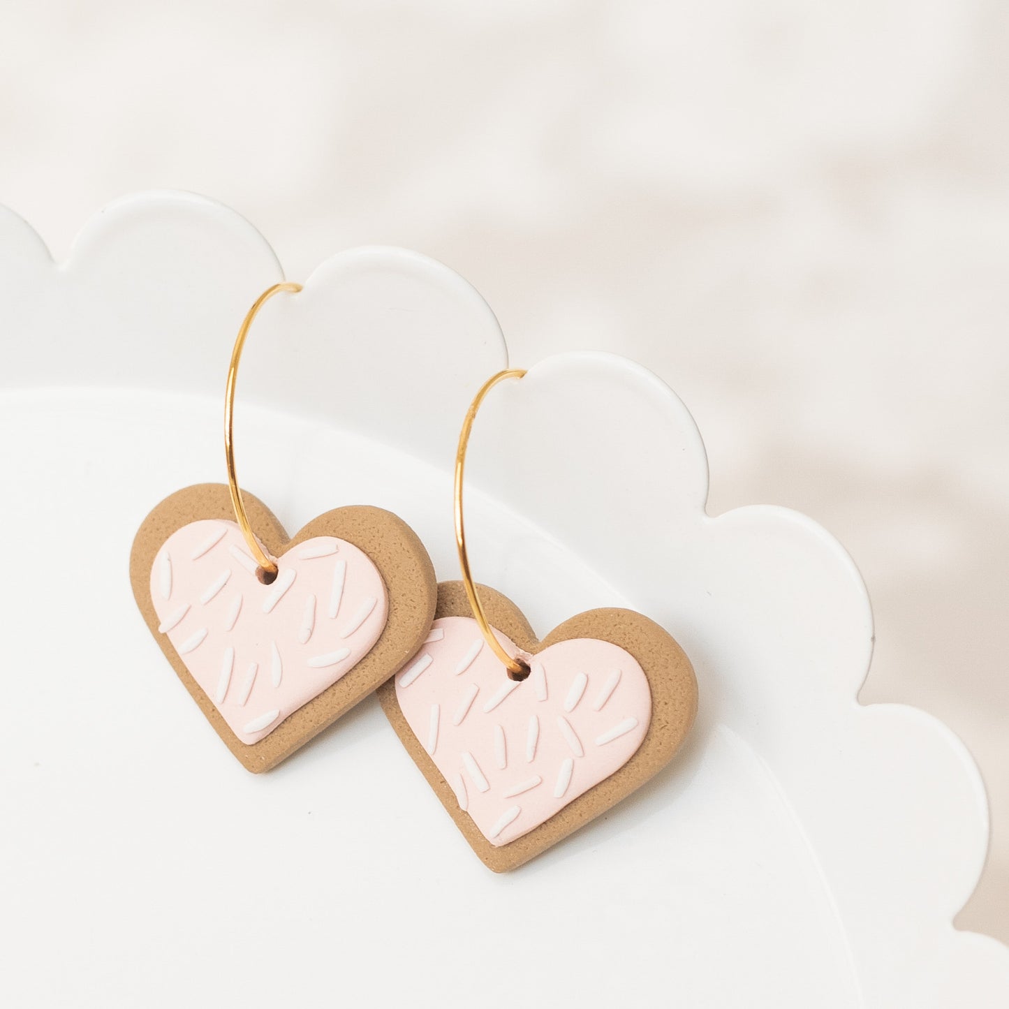 Heart Cookie Dangles