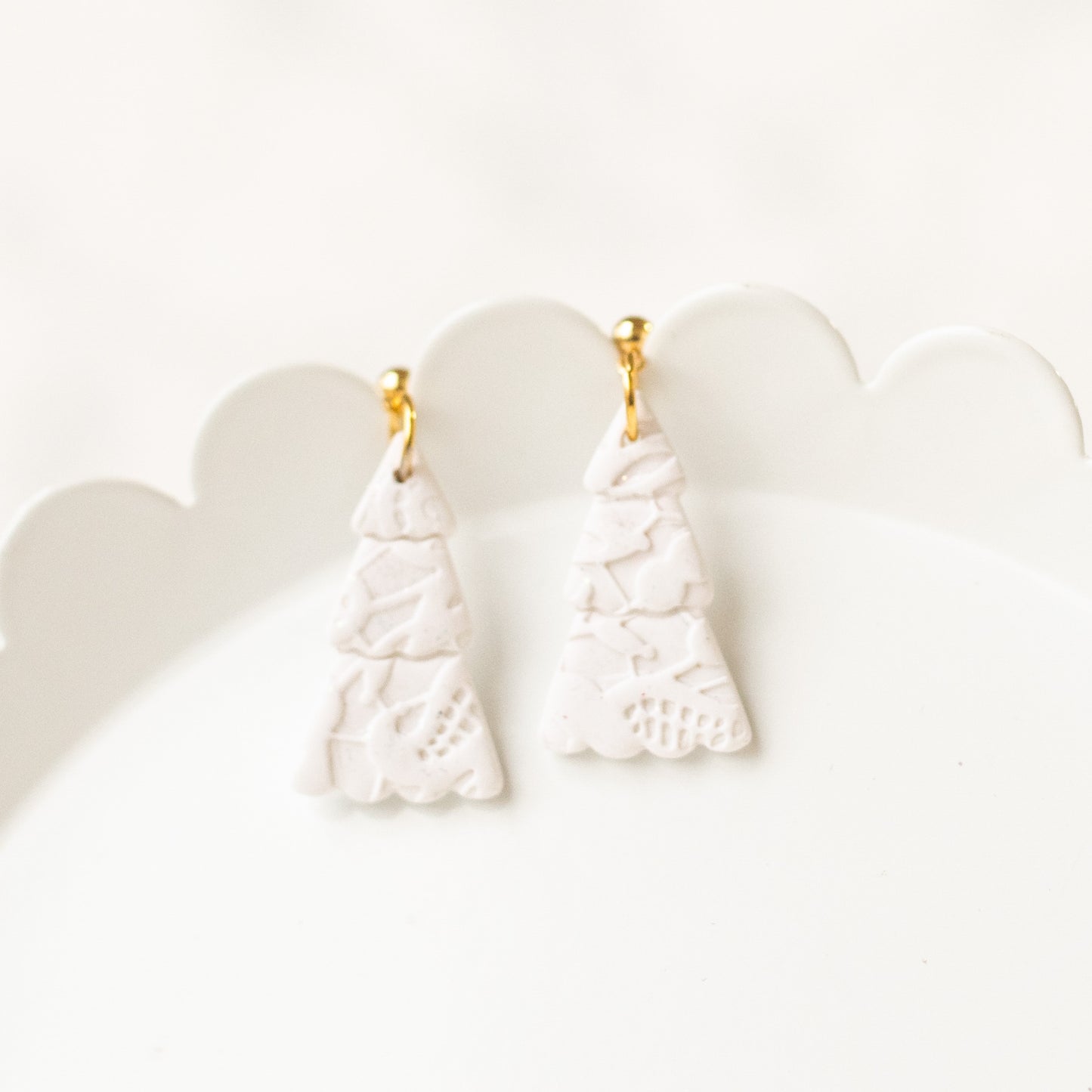 Shimmery White Christmas Trees