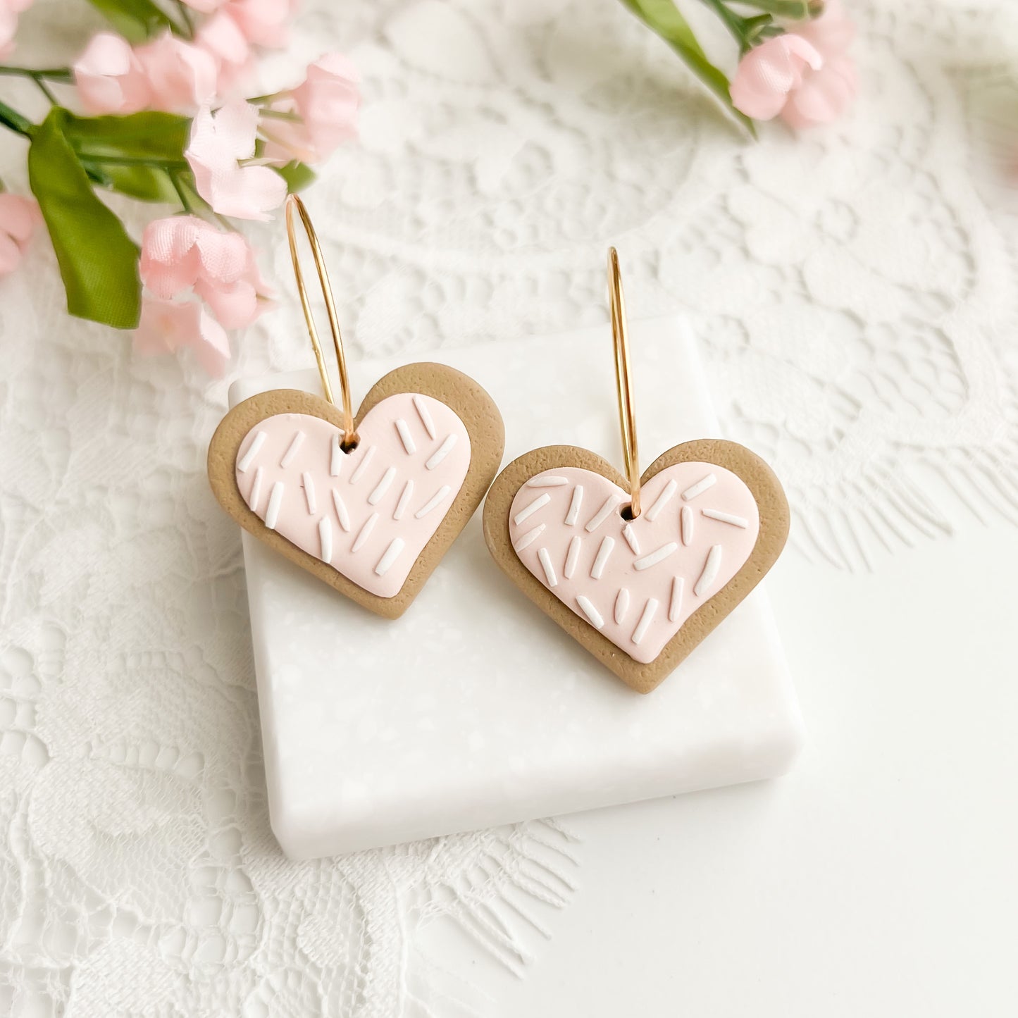Heart Cookie Dangles
