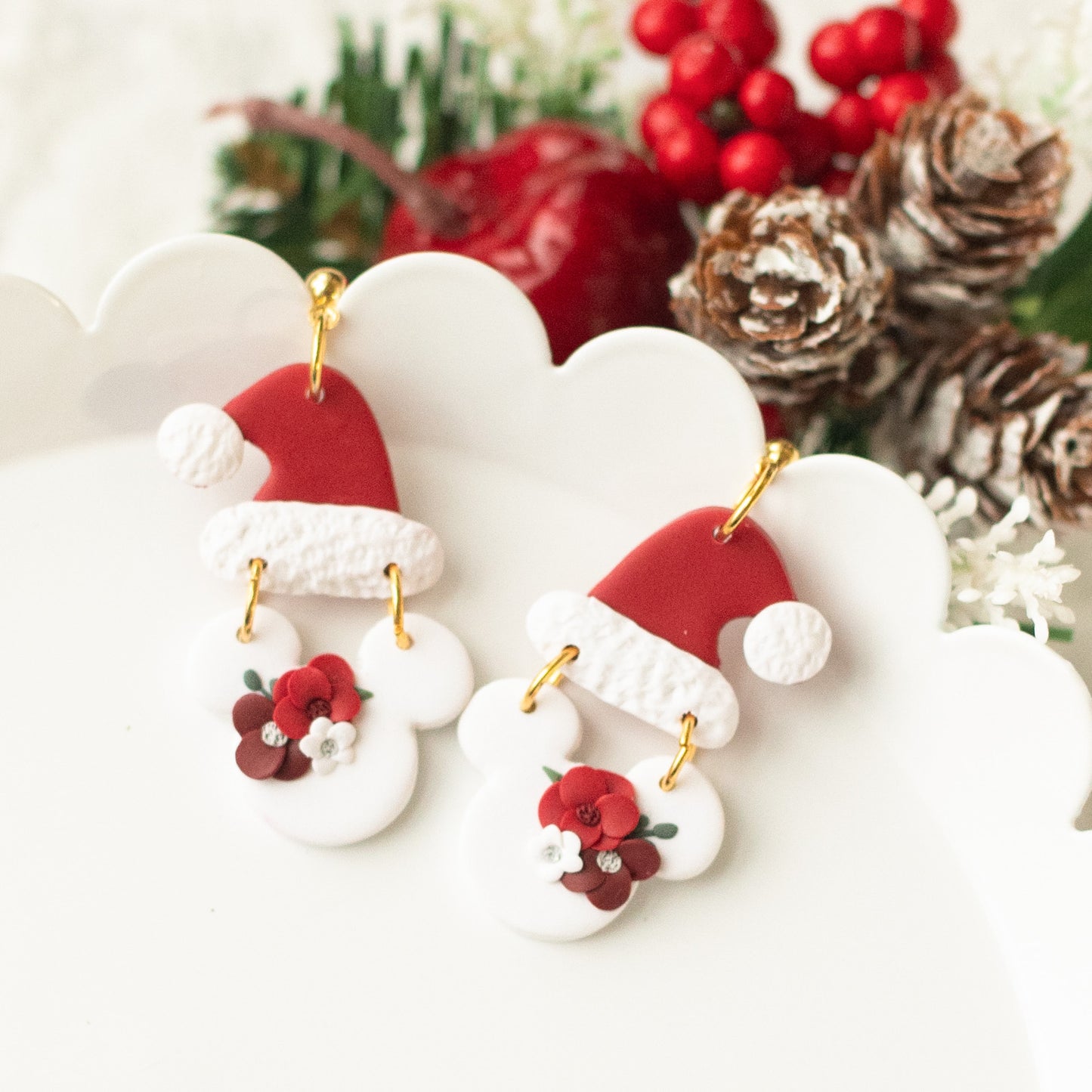 Santa Mouse Florals