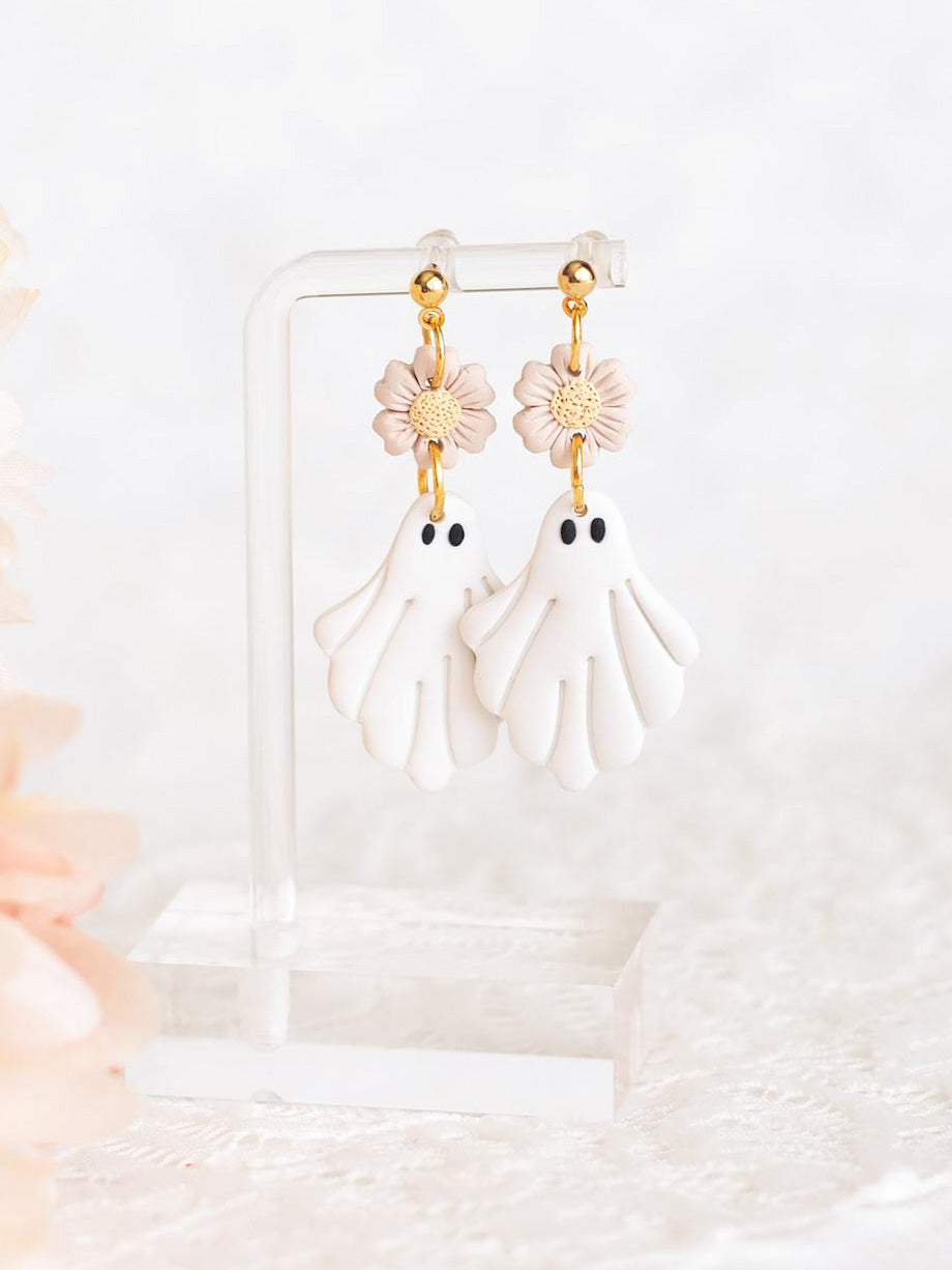 Ghost Floral Dangles No. 2