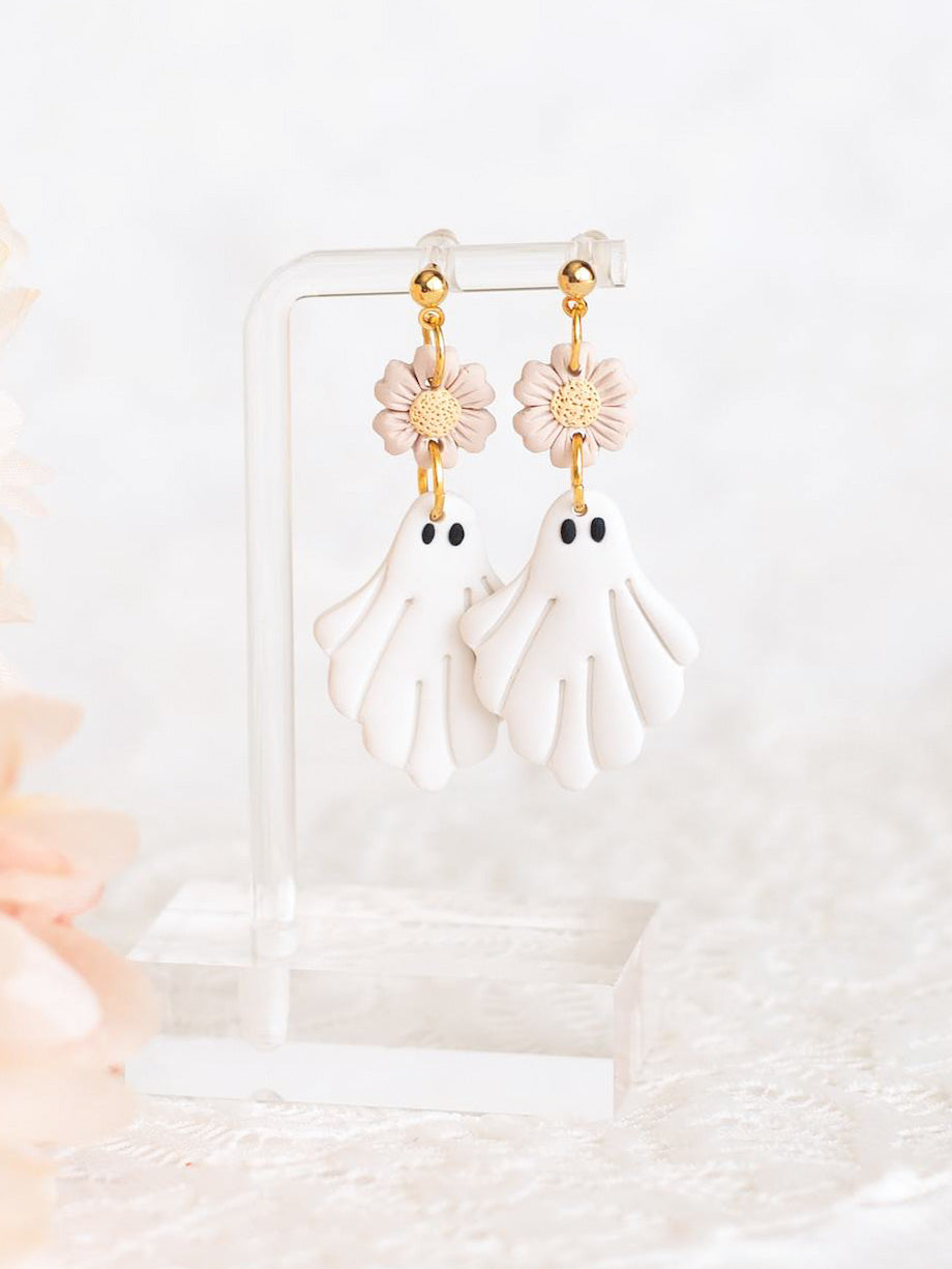 Ghost Floral Dangles No. 2