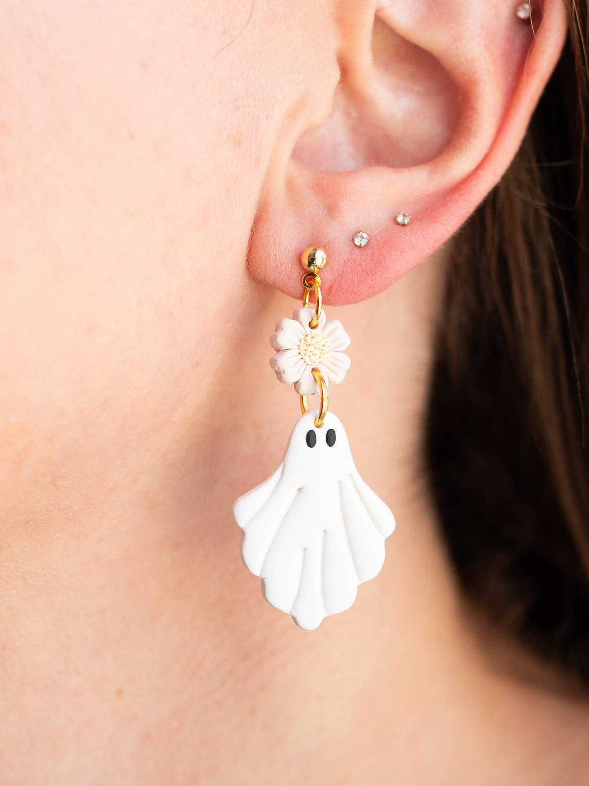 Ghost Floral Dangles No. 2