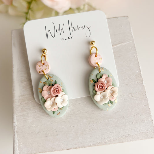 Vintage Floral Dangles